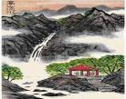 水粉山水画简单